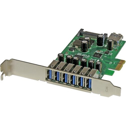 StarTech.com 7 Port PCI Express USB 3.0 Card - Standard and Low-Profile Design Fashion