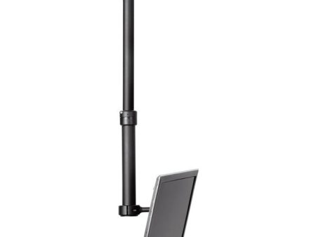 Atdec ceiling mount for medium display, short pole - Loads up to 55lb - Black - VESA 200x200 For Discount