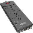 Tripp Lite Surge Protector Power Strip 12 Outlets, 2 USB Charging Ports Tel Modem Coax For Discount