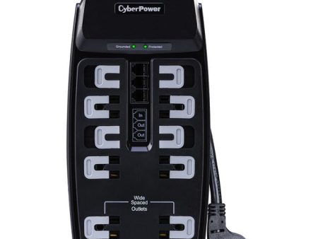 CSP1008T Professional 10-Outlets Surge Suppressor 8FT Cord and TEL - Plain Brown Boxes Discount