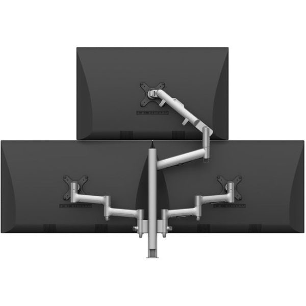 Atdec triple monitor arm  pyramid  desk mount - Flat and Curved up to 32in - VESA 75x75, 100x100 Supply