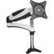 Full-Motion Easy Access Single Monitor Desk Mount - White Online Sale