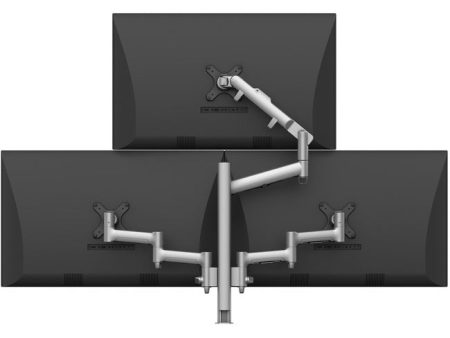 Atdec triple monitor arm  pyramid  desk mount - Flat and Curved up to 32in - VESA 75x75, 100x100 Supply