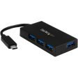 StarTech.com 4 Port USB C Hub - USB-C to 4x USB-A - USB 3.0 Hub - Includes Power Adapter - 4 Port USB Hub - USB C to USB Adapter - USB Port Expander Sale