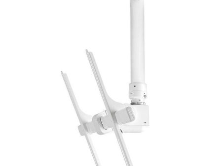 Atdec ceiling mount for large display, short pole - Loads up to 143lb - White - Universal VESA up to 800x500 Online Hot Sale