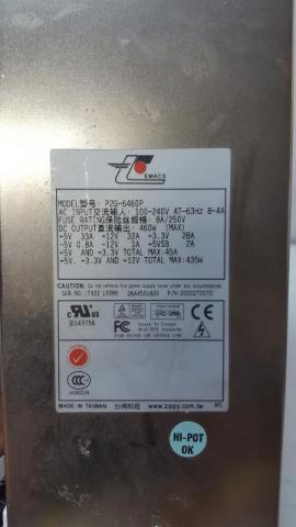 Emacs Zippy P2G-6460P 100-240V 460W Power Supply 2000270070 Online Sale