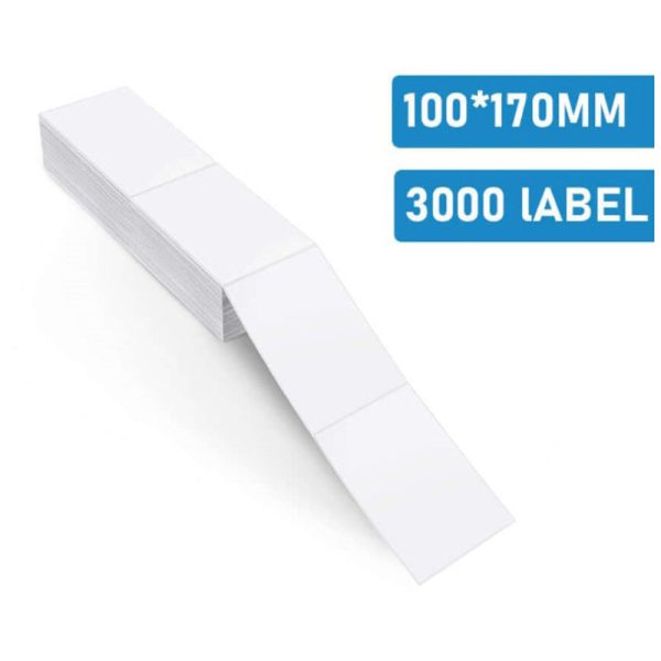 100*170 mm Thermal Direct Labels 3000 Labels for High-Speed Printing Online