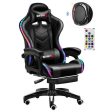 Gaming Chair - Gaming Chair with Foot Rest RGB Light Online