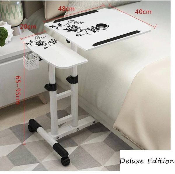 Adjustable Laptop Table Desk Stand with Wheels Online