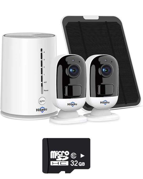 Hiseeu Wireless Outdoor Security Camera System 3MP Fashion