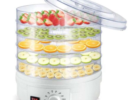 5-Layer Portable Electric Food Dehydrator Machine with Adjustable Thermostat For Cheap