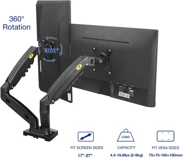 Dual Arm Monitor Stand Bracket Mount Hot on Sale