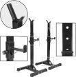 Squat Rack Weight Adjustable Lifting Stand Online now