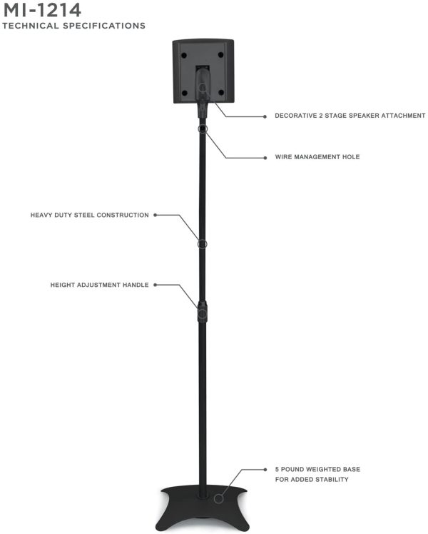 Speaker Stands Set of Two Speakers Sale