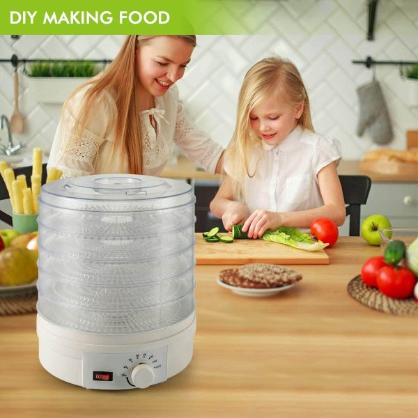 5-Layer Portable Electric Food Dehydrator Machine with Adjustable Thermostat For Cheap