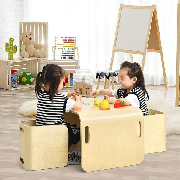 4 in 1 Kids Tables and Chair Set Dining Table Supply