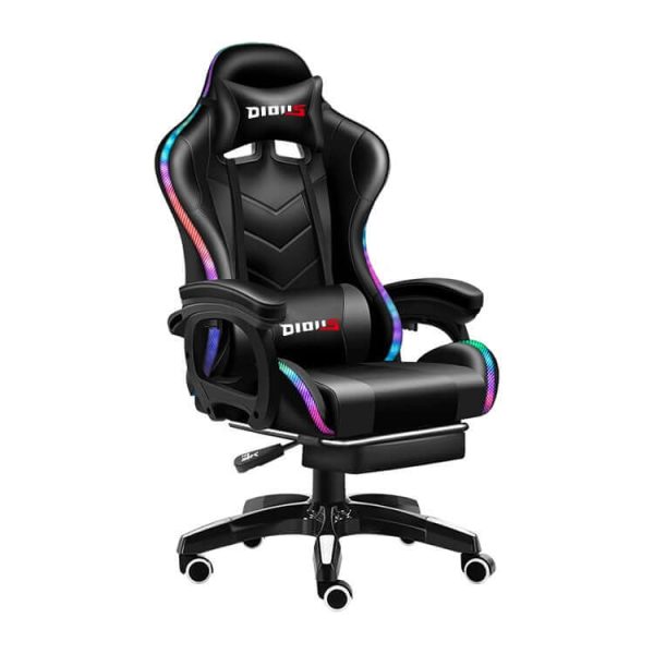 Gaming Chair - Gaming Chair with Foot Rest RGB Light Online