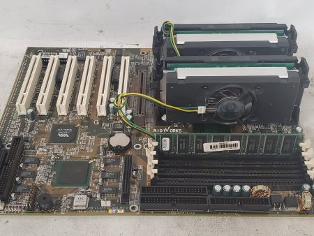 Vintage Gaming RioWorks PDVIA Motherboard Intel Pentium III 866MHz x2 512MB Online Hot Sale