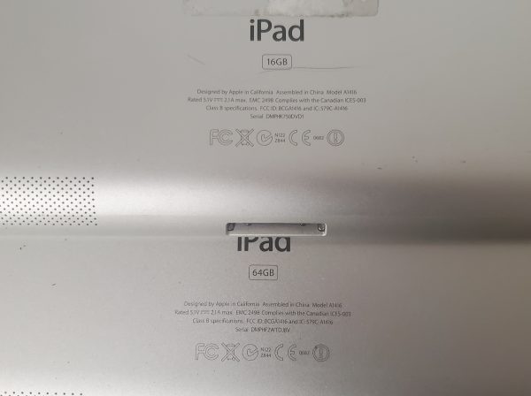 Lot of 2 Apple iPad A1416 16GB 64GB Tablet Black White Parts Cheap