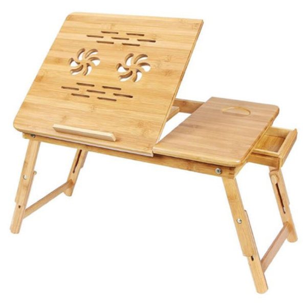 Laptop Stand Laptop Table Multi Function Bamboo Laptop Bed Desk Table Foldable Cooling Holder Tray Stand For Sale