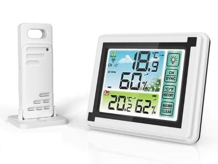 Wireless Weather Station Indoor Outdoor Hygrometer Thermometer Fashion