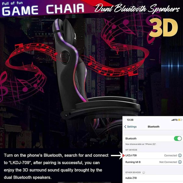 Gaming Chair With Rgb Light And Speaker Sale