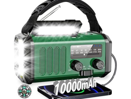 Solar Powered FM Radio 10000mAh Battery on Sale