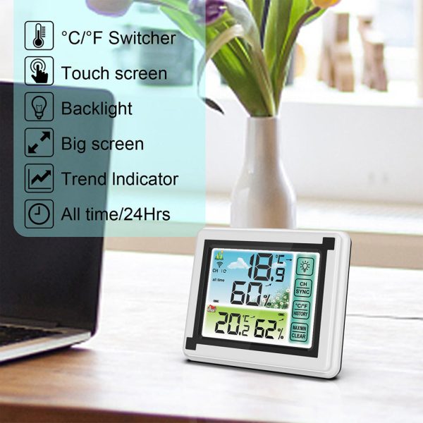 Wireless Weather Station Indoor Outdoor Hygrometer Thermometer Fashion