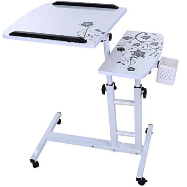 Adjustable Laptop Table Desk Stand with Wheels Online