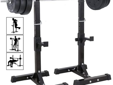 Squat Rack Weight Adjustable Lifting Stand Online now