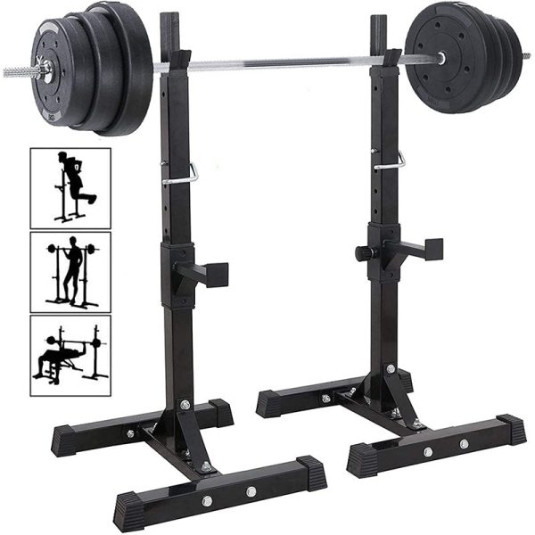 Squat Rack Weight Adjustable Lifting Stand Online now