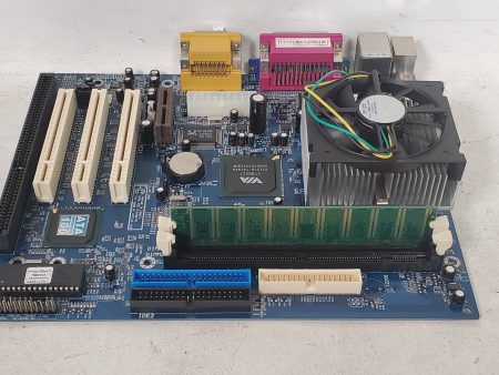 Vintage Biostar M6VLR 370 ATX Motherboard Intel Celeron 1200MHz 265MB RAM Online