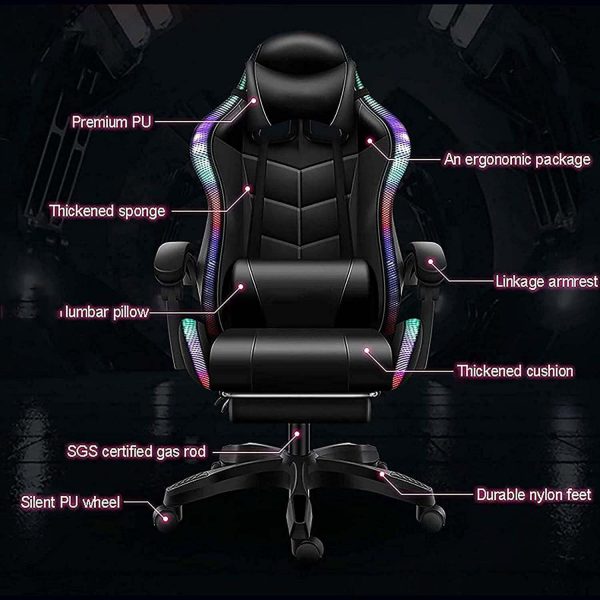 Gaming Chair With Rgb Light And Speaker Sale